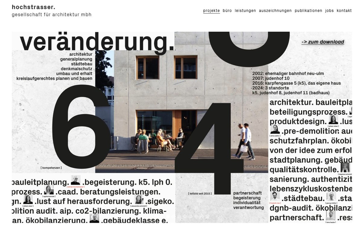 Hochstrasser Architekten — Website